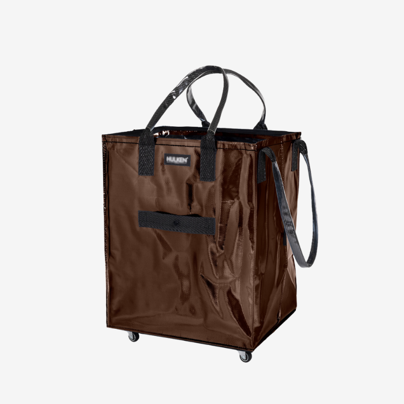 Rolling Tote Bag with Zip Top Closure