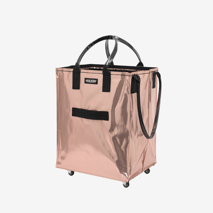 Rolling Tote Bag with Zip Top Closure